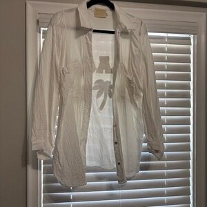 Judith March White and Black Shirt